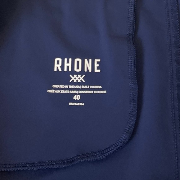 RHONE Eppure Si Muove Navy Blue Stretchy Size 40 Slate Resort Performance Shorts - Picture 6 of 11